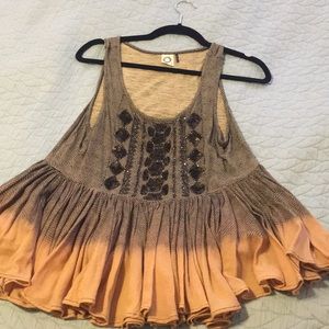 Anthropologie sequined tank top